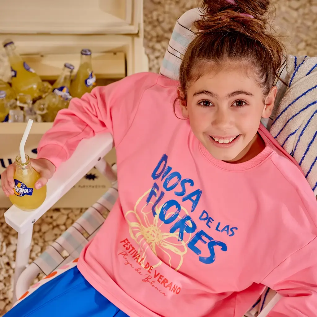 Trui sweat BOXY Pola (summer punch)