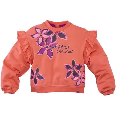 Trui sweat Zumra (living coral)