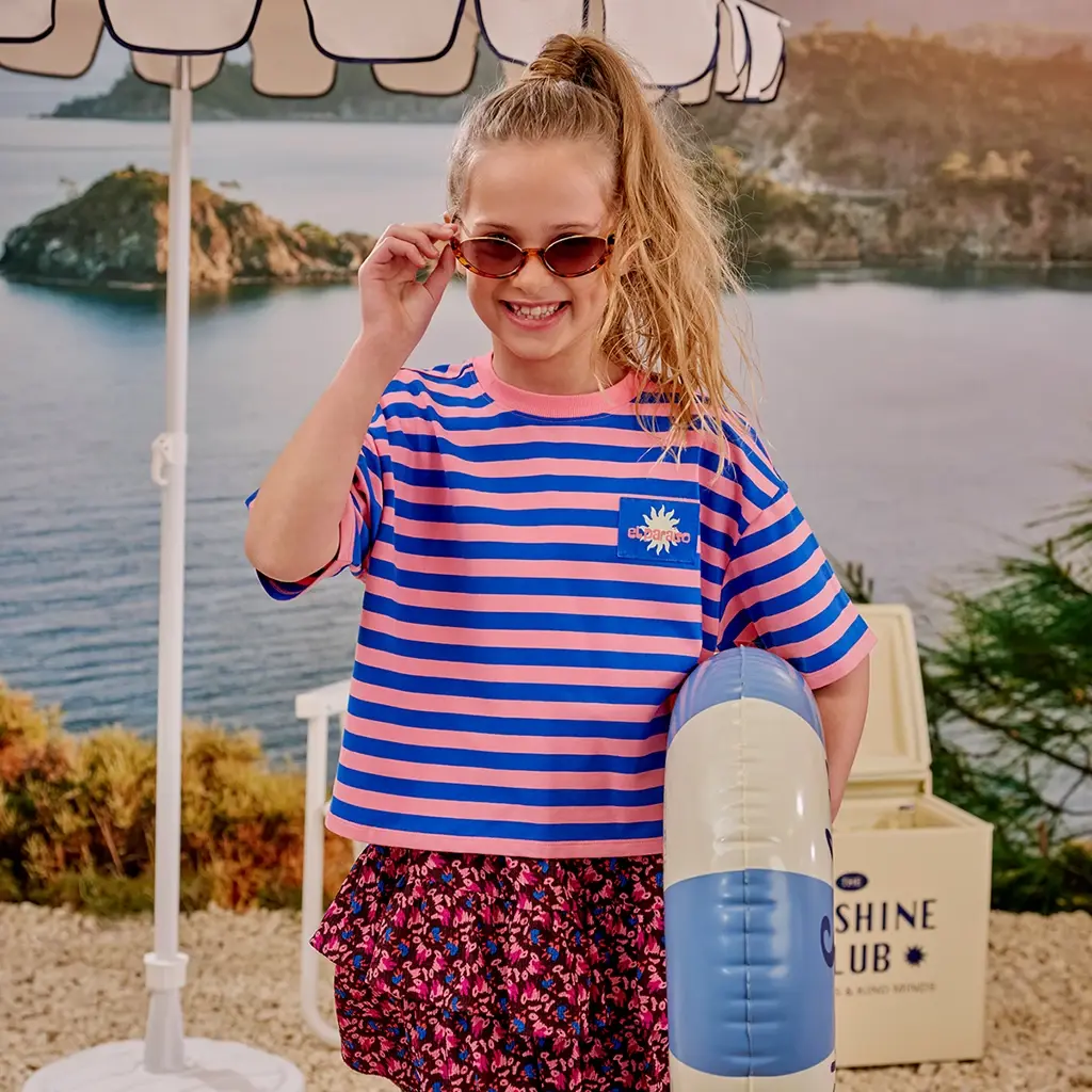 T-shirt BOXY Marijn (summer punch)