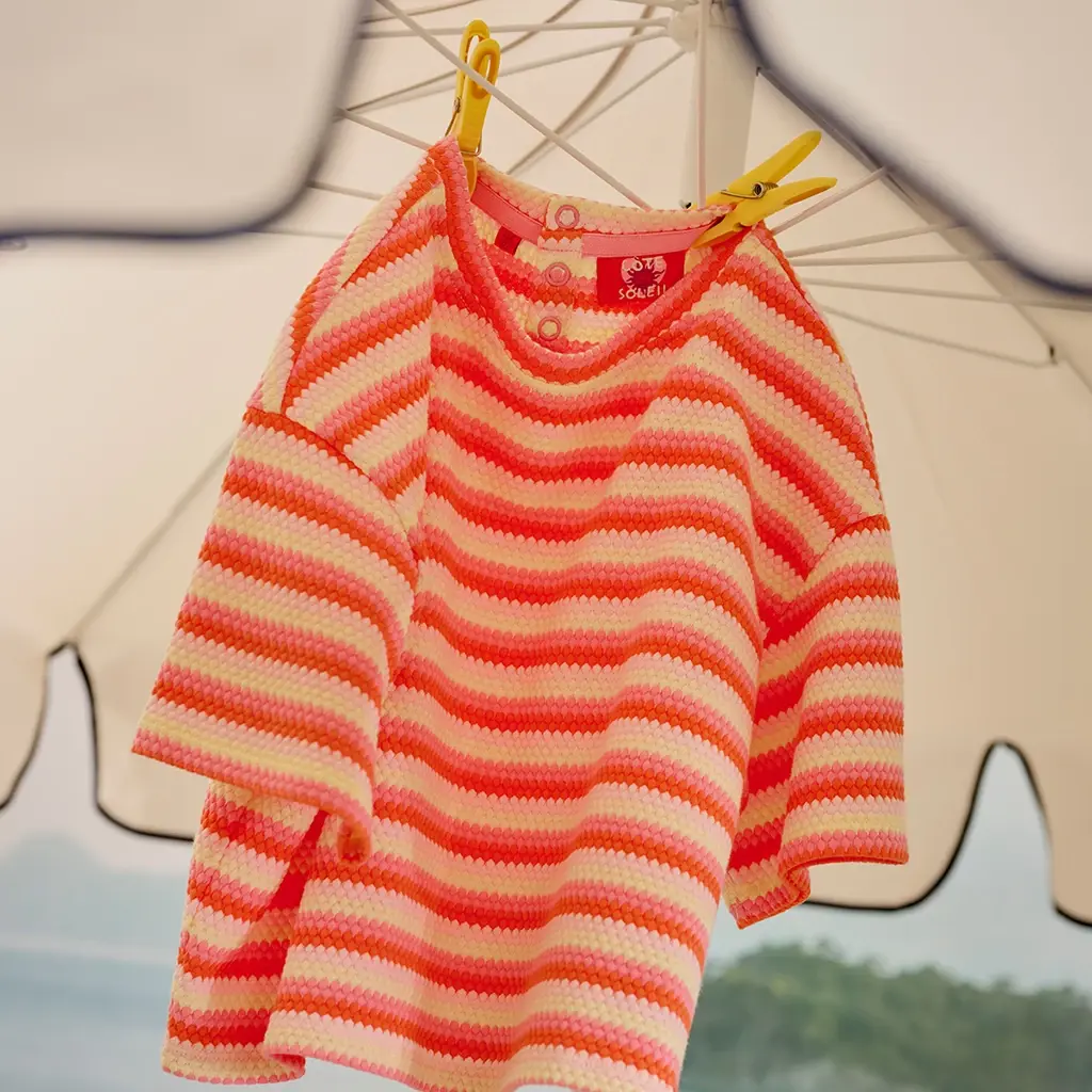 T-shirt structuur Gaia (lovely lemon)