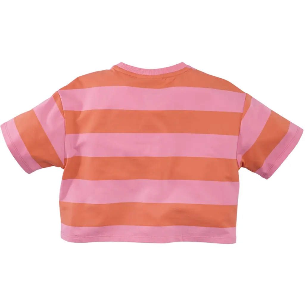 T-shirt strepen BOXY Elien (sizzling orange)