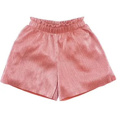 Broek-rokje metallic plissé Rumi (living coral)