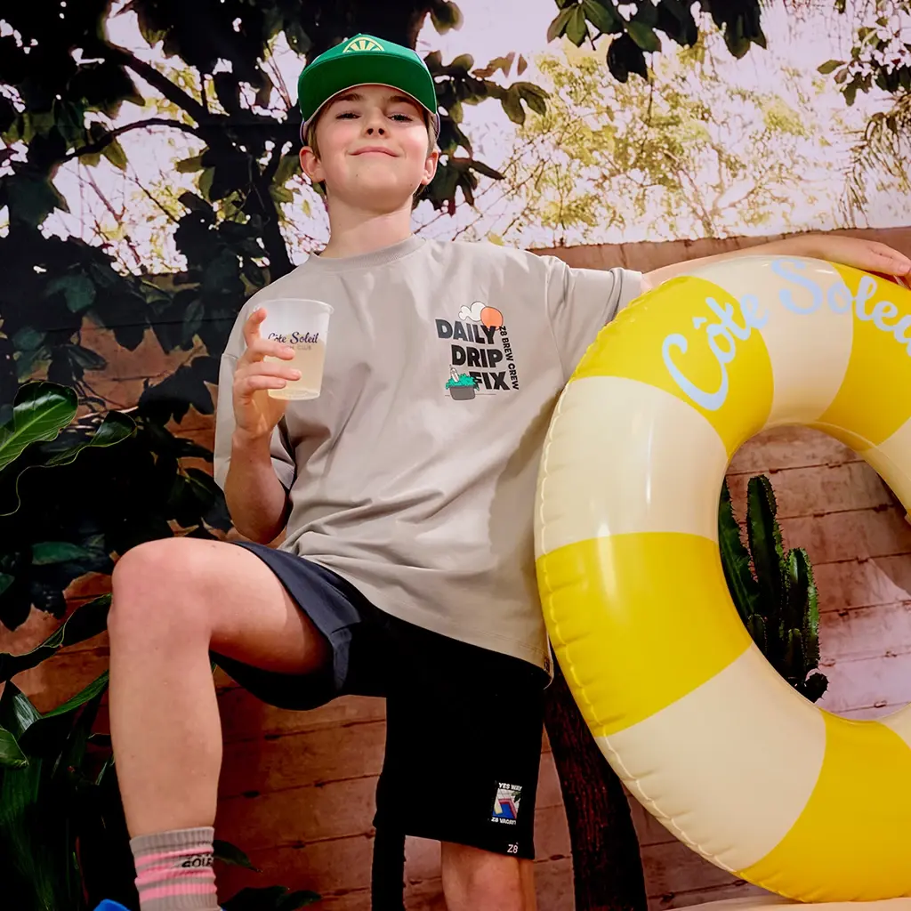 T-shirt heavy jersey Farel (crushed rock)