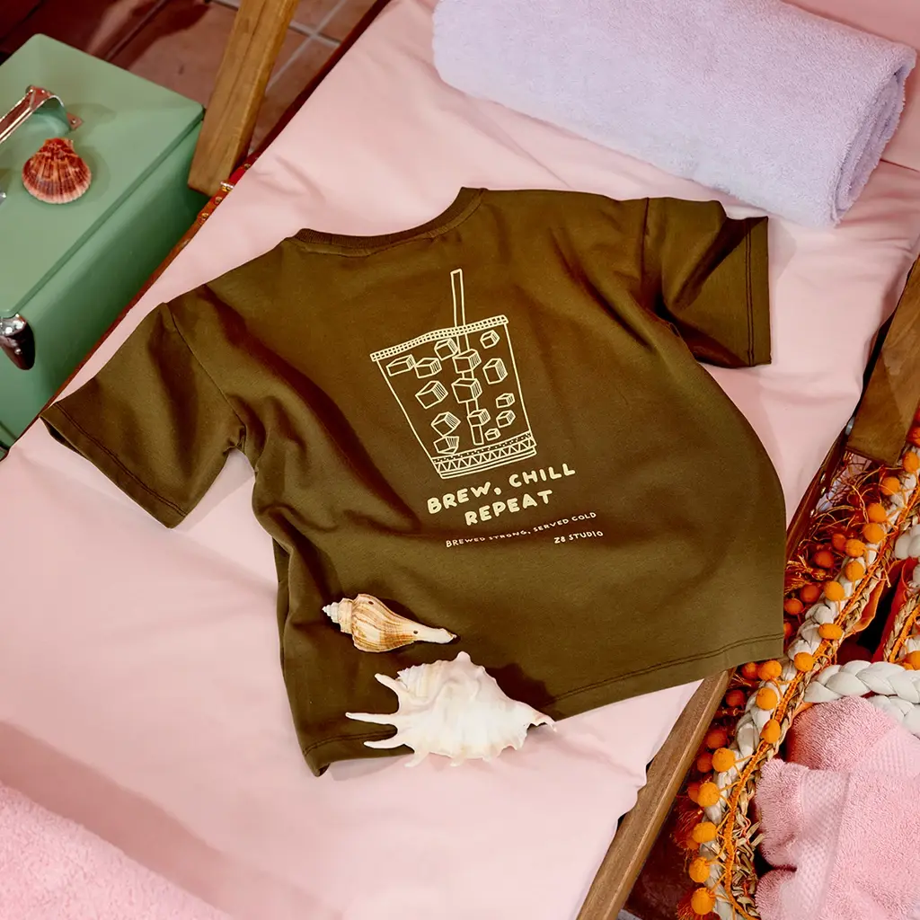 T-shirt Lenox (golden moss)