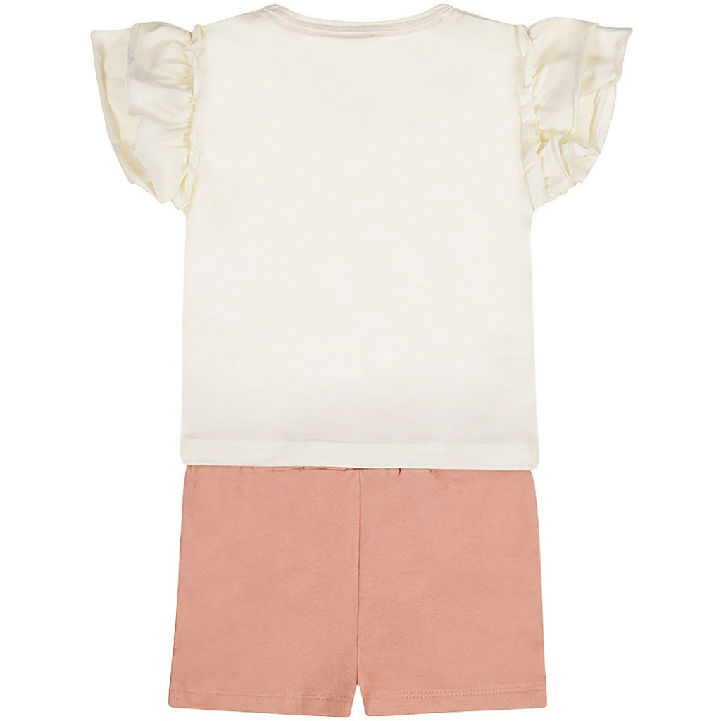 Tweedelig setje (off-white) - t-shirtje met kort broekje