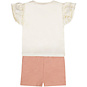 Dirkje Tweedelig setje (off-white) - t-shirtje met kort broekje