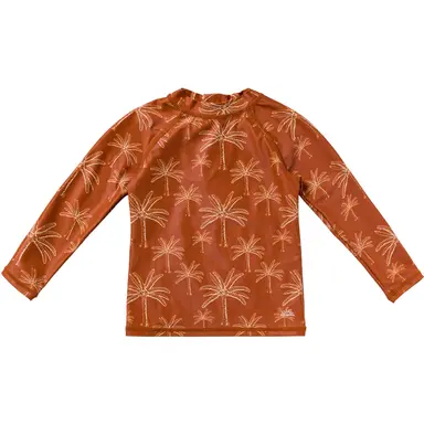 Zwemshirt Palms (bombay brown)