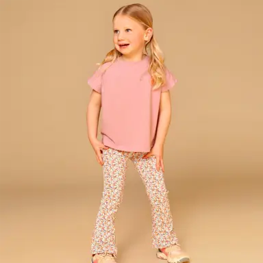 Broek flared (blush)