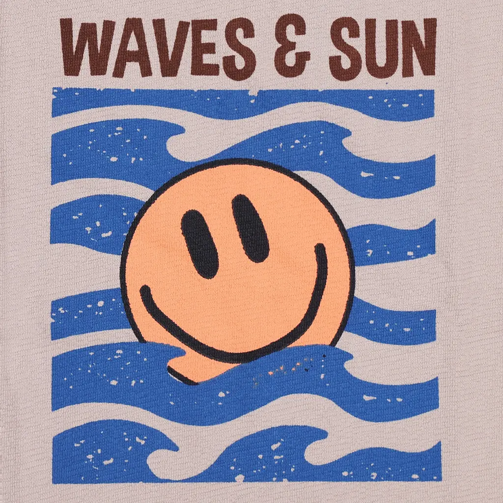 T-shirt Coral Reef (cloud gray)