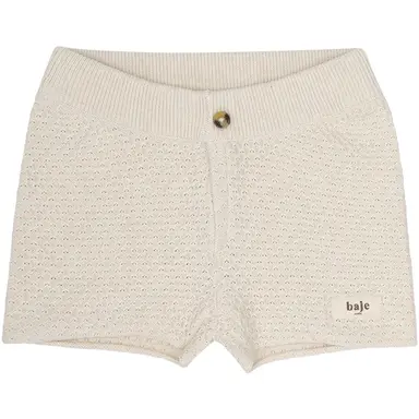 Gebreid kort broekje Uriz (white coconut)