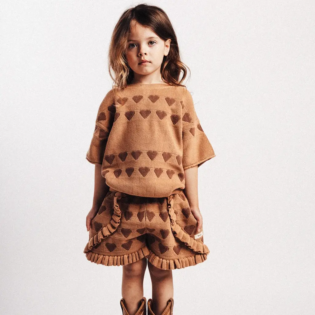 Gebreid truitje Paraiso (peach almond)