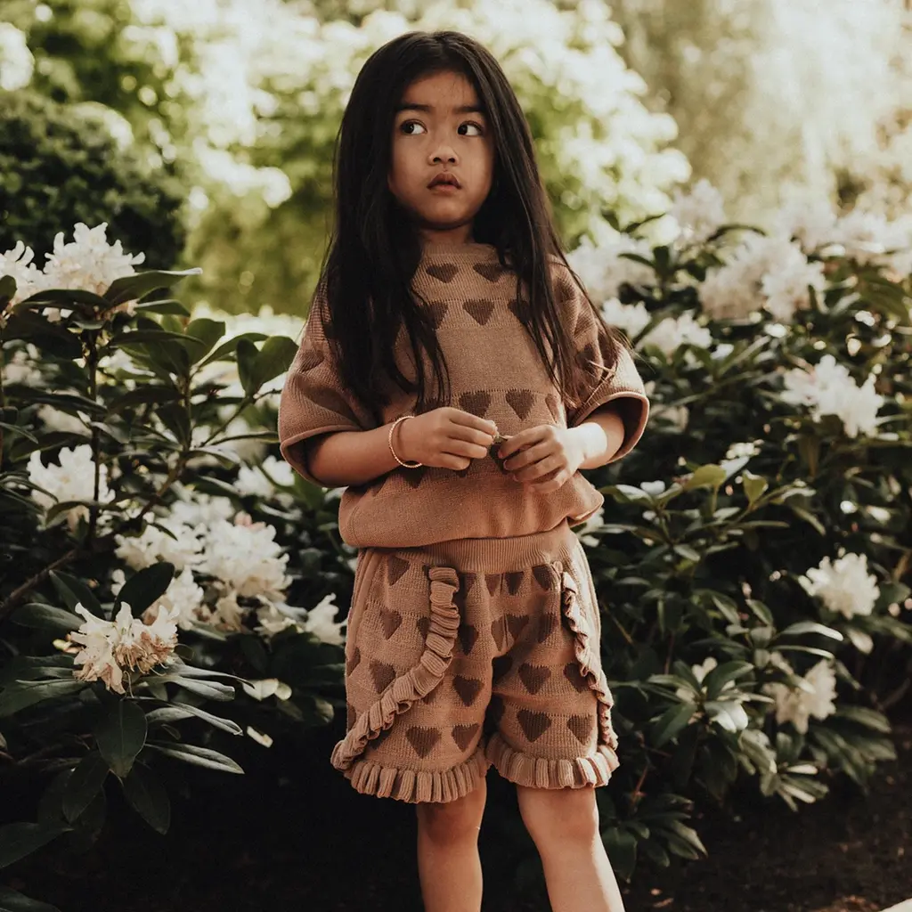 Gebreid truitje Paraiso (peach almond)