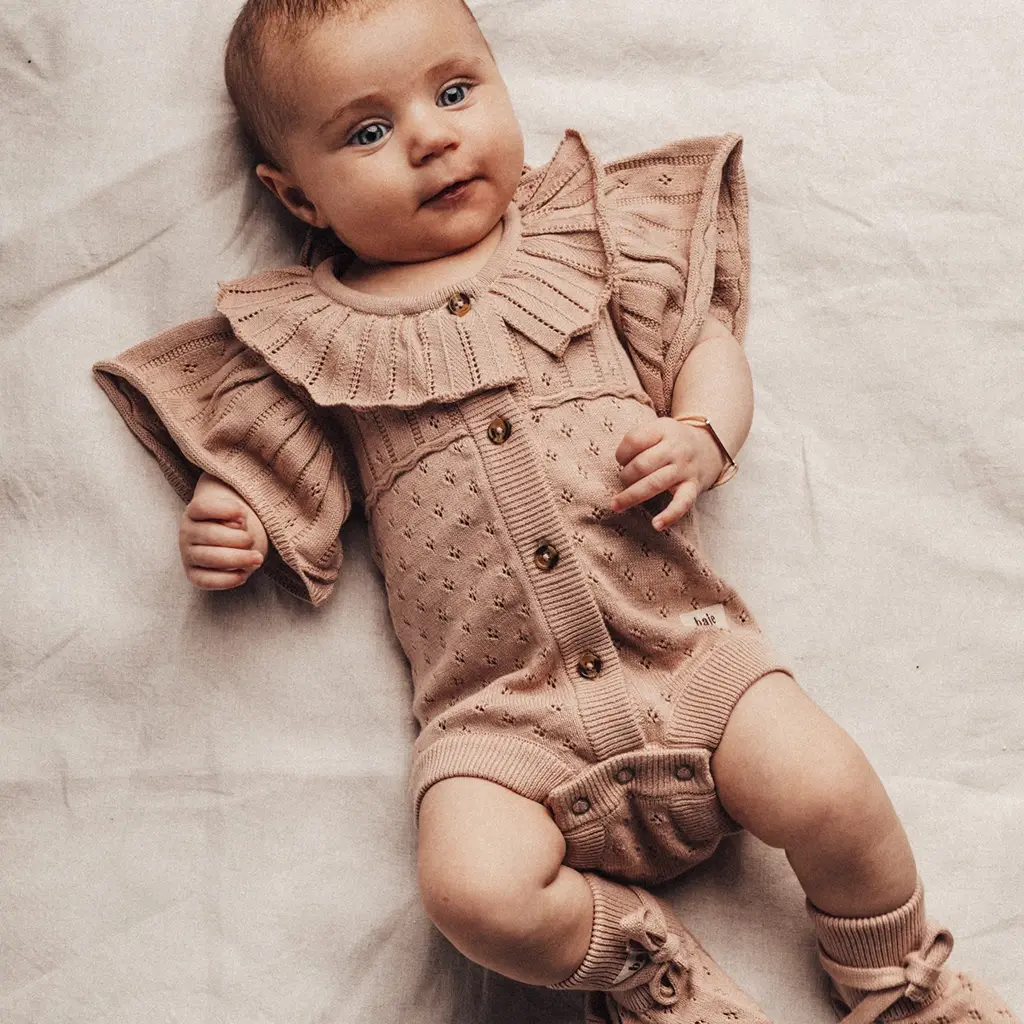 Gebreid rompertje Gaia (rose cafe)