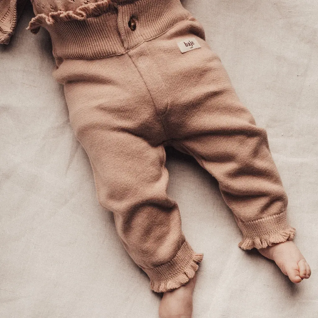 Gebreid broekje Lauren (rose cafe)