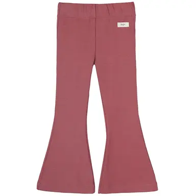 Broek flared rib Sierra (red mahagony)