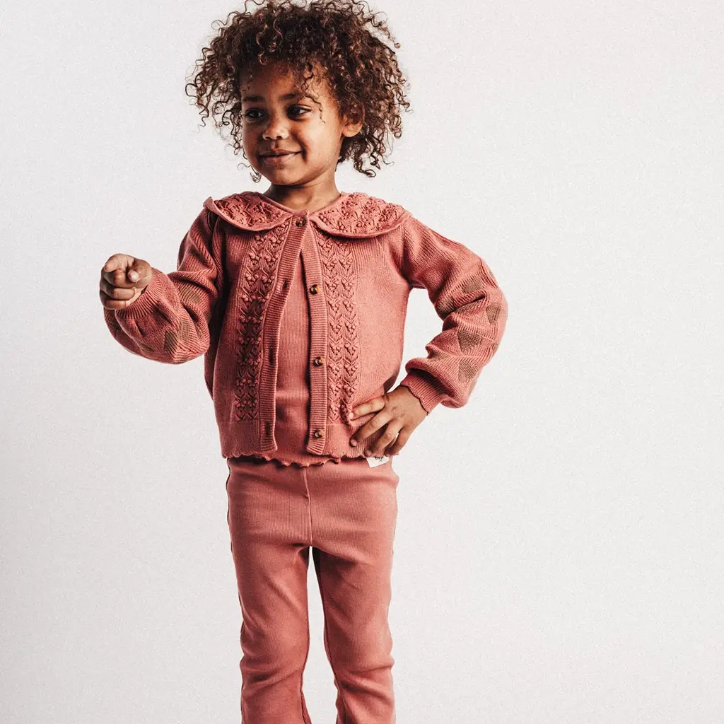 Broek flared Sierra (red mahagony)