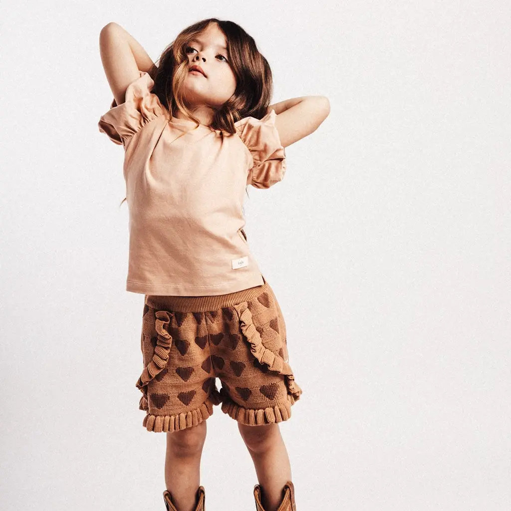 Top ballon mouwtjes Valencia (rose cafe)