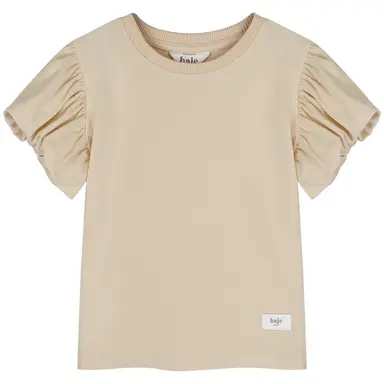 Top ballon mouwtjes Valencia (creme fawn)
