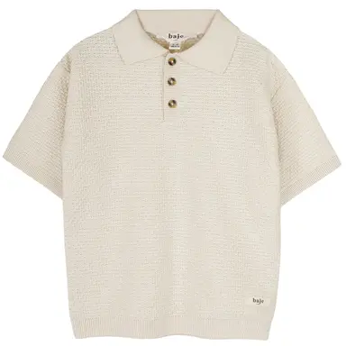 Gebreid polo truitje Fygo (white coconut)