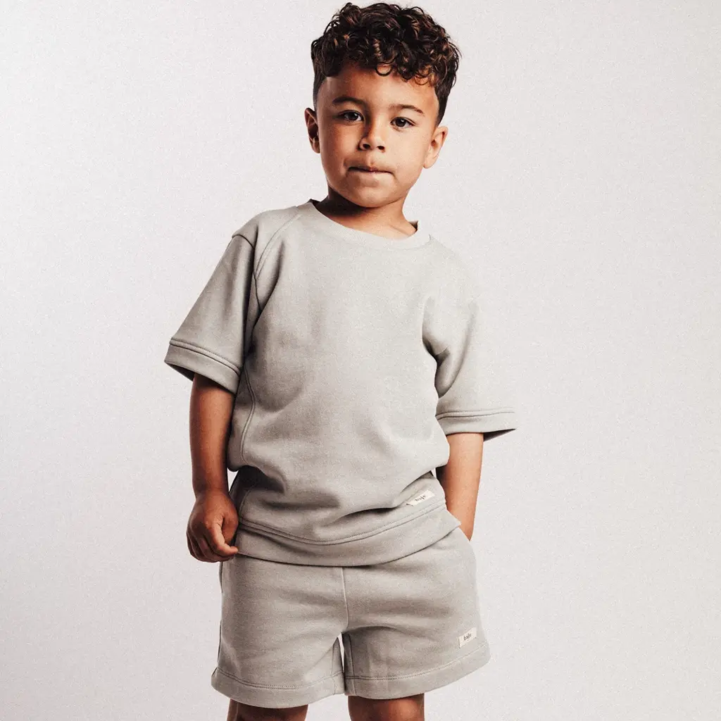 T-shirt Vic - (green greyish)