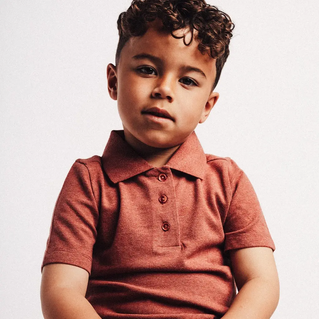 Polo t-shirt Gijon - (red mahagony)