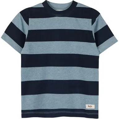 T-shirt strepen Coz (blue sea)