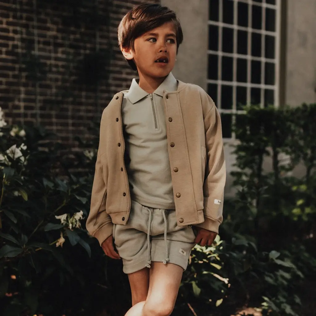 Polo t-shirt Hervas - (green greyish)