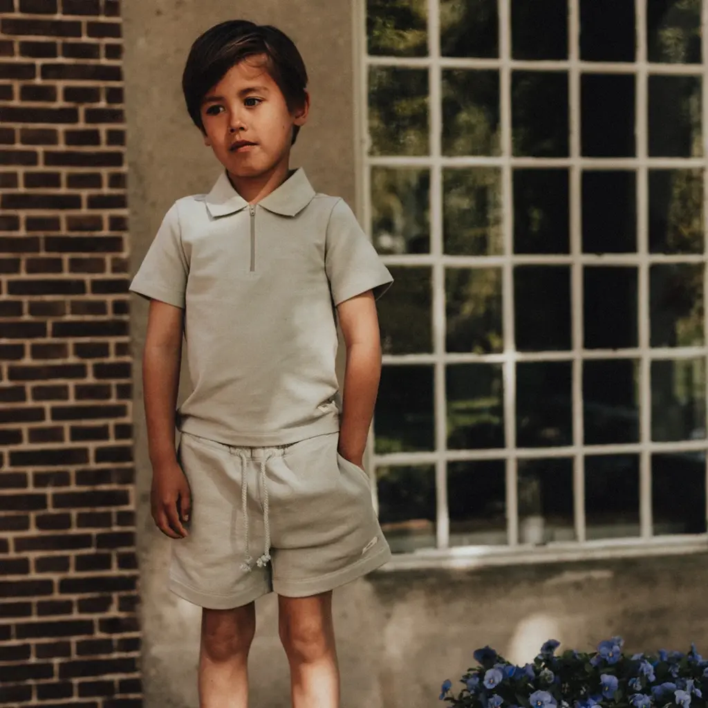 Korte broek Hernani - (green greyish)