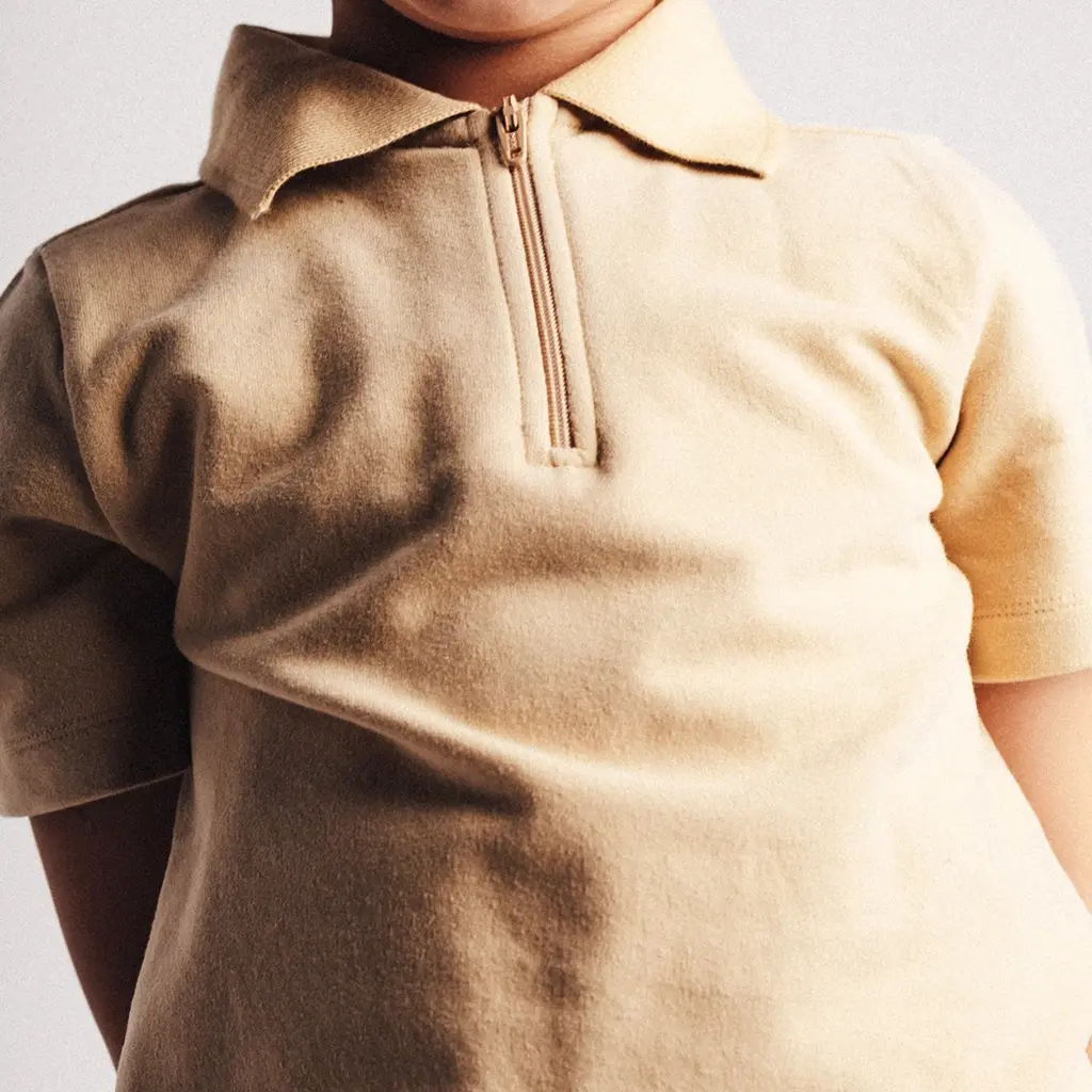 Polo t-shirt Hervas - (creme fawn)