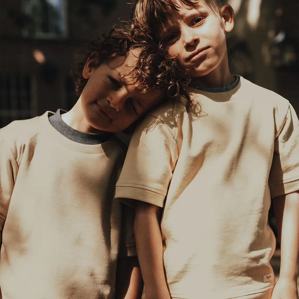 T-shirt Vic - (creme fawn)