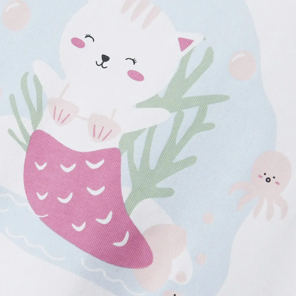 T-shirt Vix (bright white mermaid)