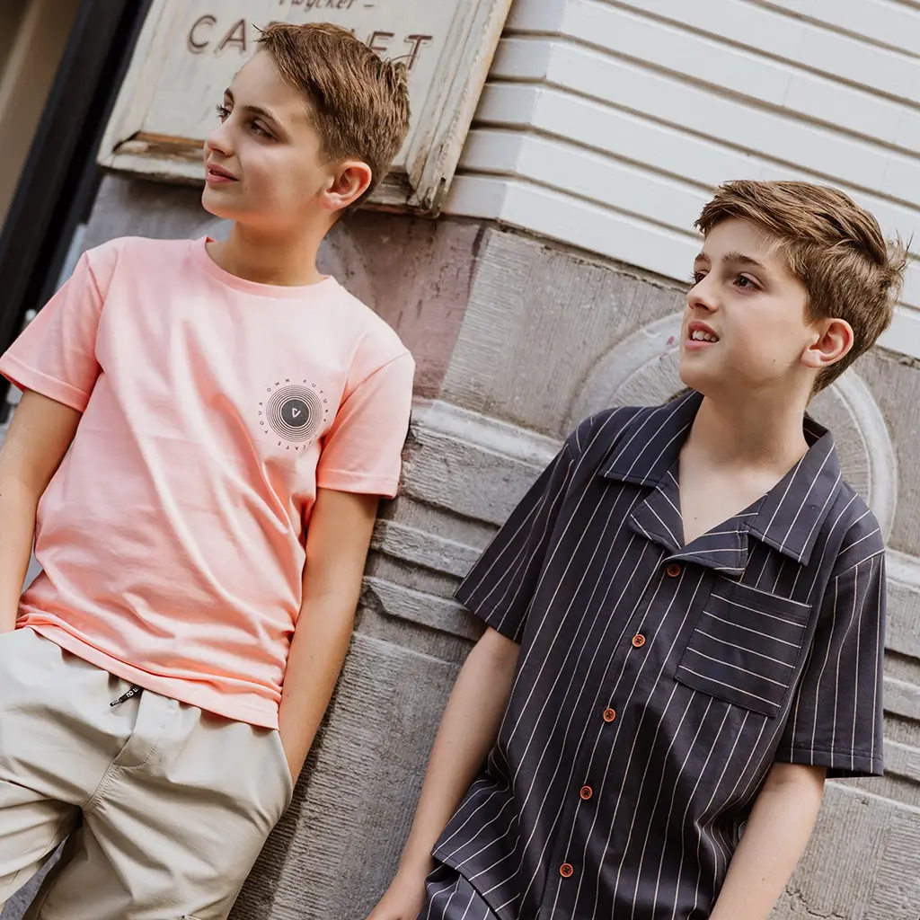 T-shirt backprint (neon coral)