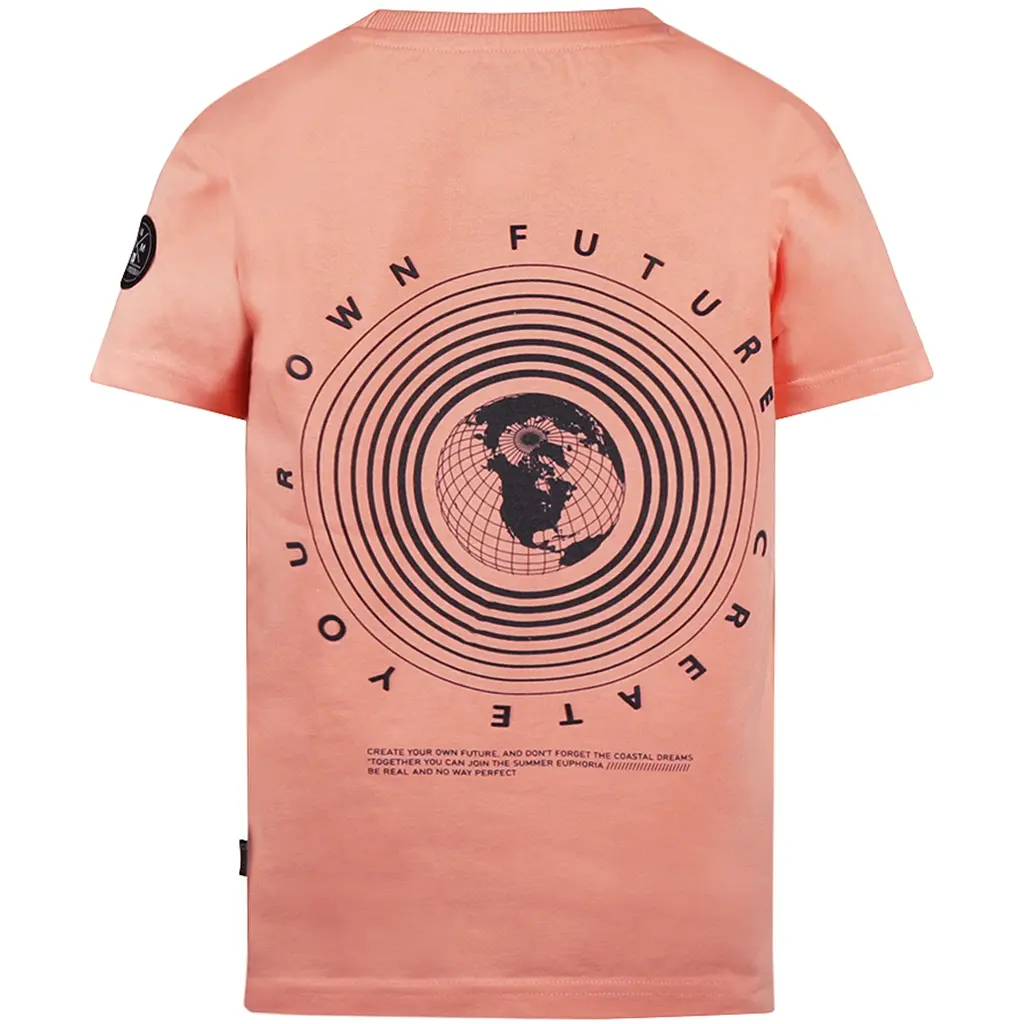 T-shirt backprint (neon coral)