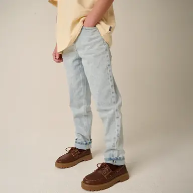 Spijkerbroek Jean straight fit (denim bleach)