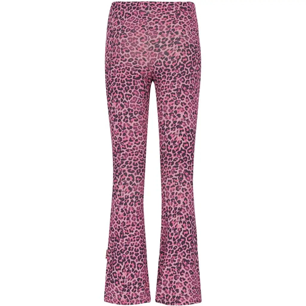 Broek Priya flared (blush leopard)