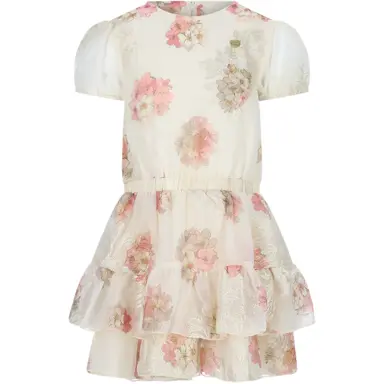 Jurk Salsma (off white bouquet)