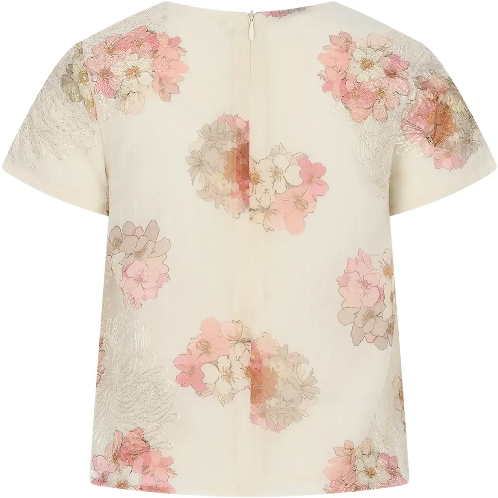 T-shirt Eazie (off white bouquet)