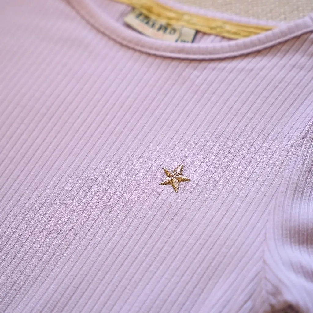 T-shirt Elise rib (lilac)