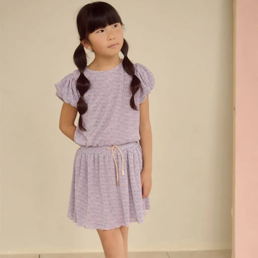 Jurk Miron plisse (ensign blue)