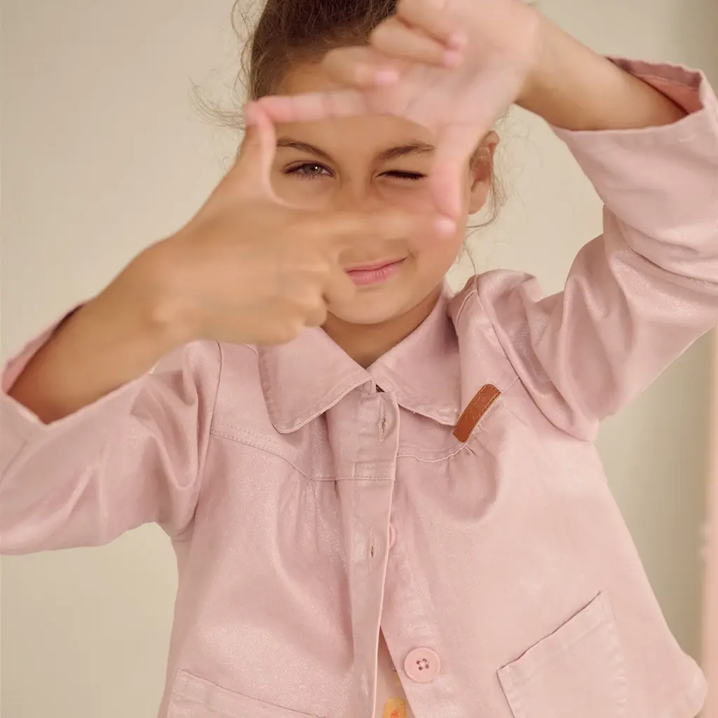 Jasje Daisy foil coated (pale blush pink)