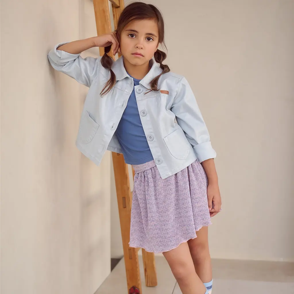 Rokje Norah plisse (ensign blue)