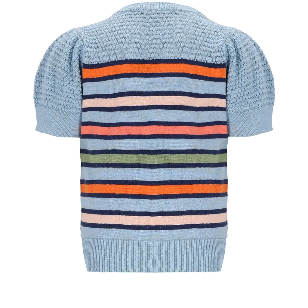 Gebreide t-shirt Kerala (dream blue)