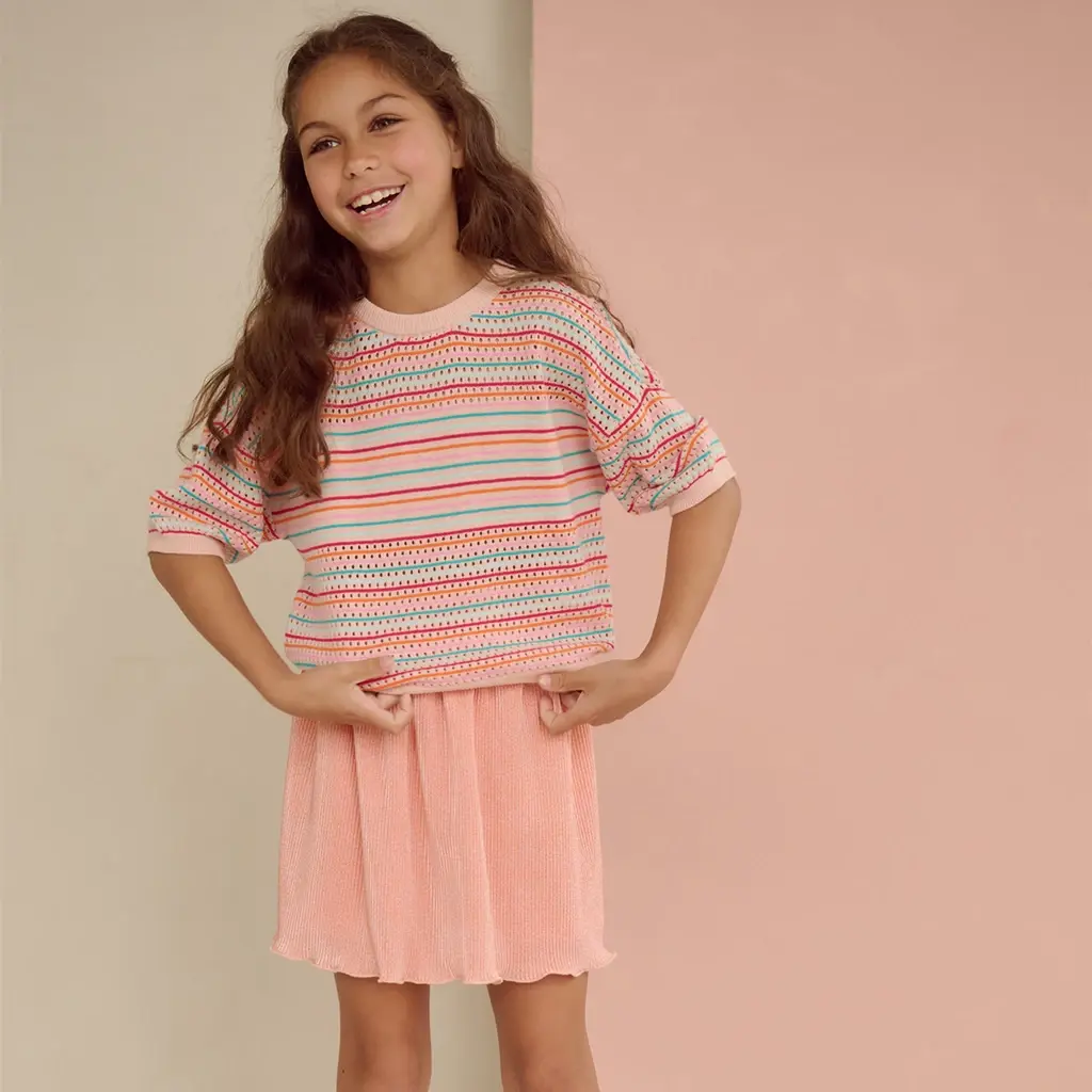 Gebreide T-shirt Keya (minty tinty)