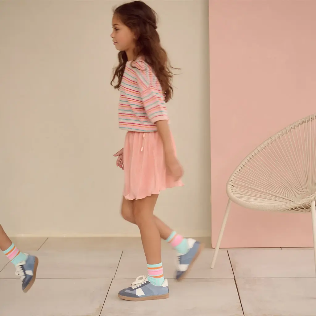 Rokje Norah plisse (pale blush pink)