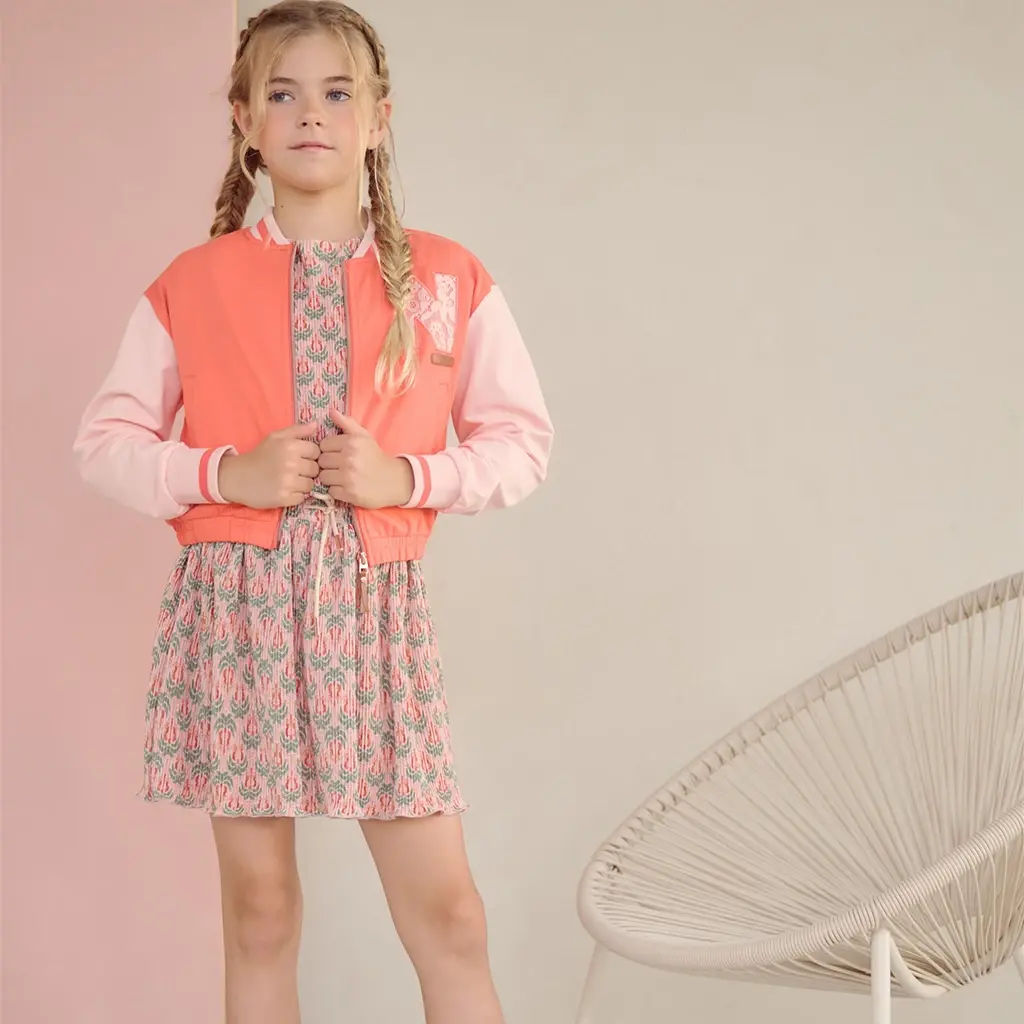 Jurk Miron plisse (sage green)