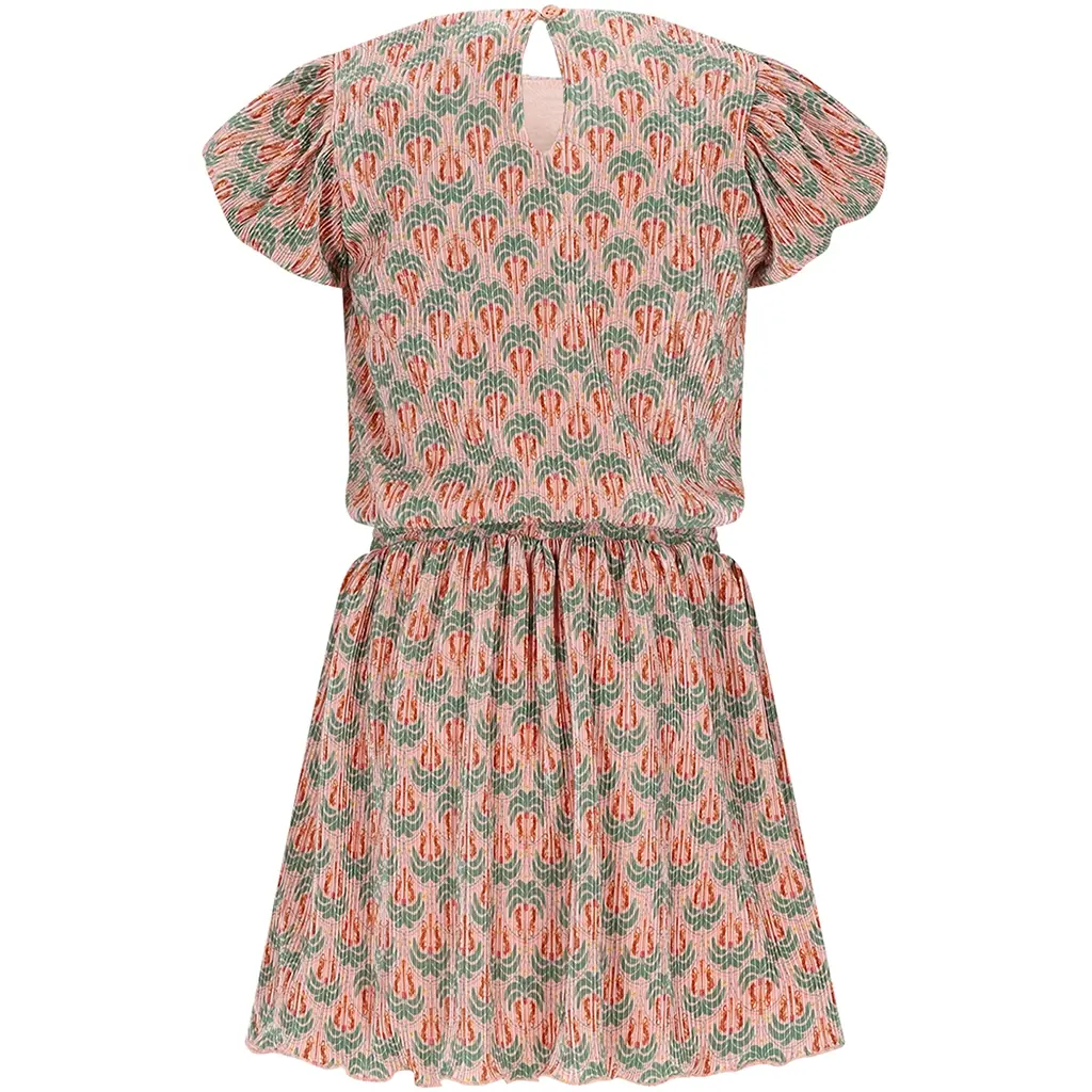 Jurk Miron plisse (sage green)