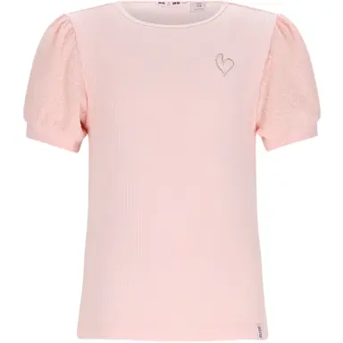 T-shirt Kyoto rib (pale blush pink)