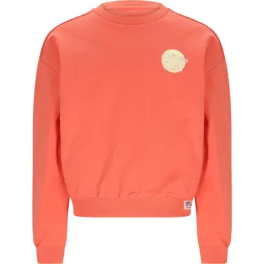 Trui Konono backprint (orange coral)