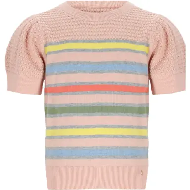 Gebreide t-shirt Kerala (pale blush pink)