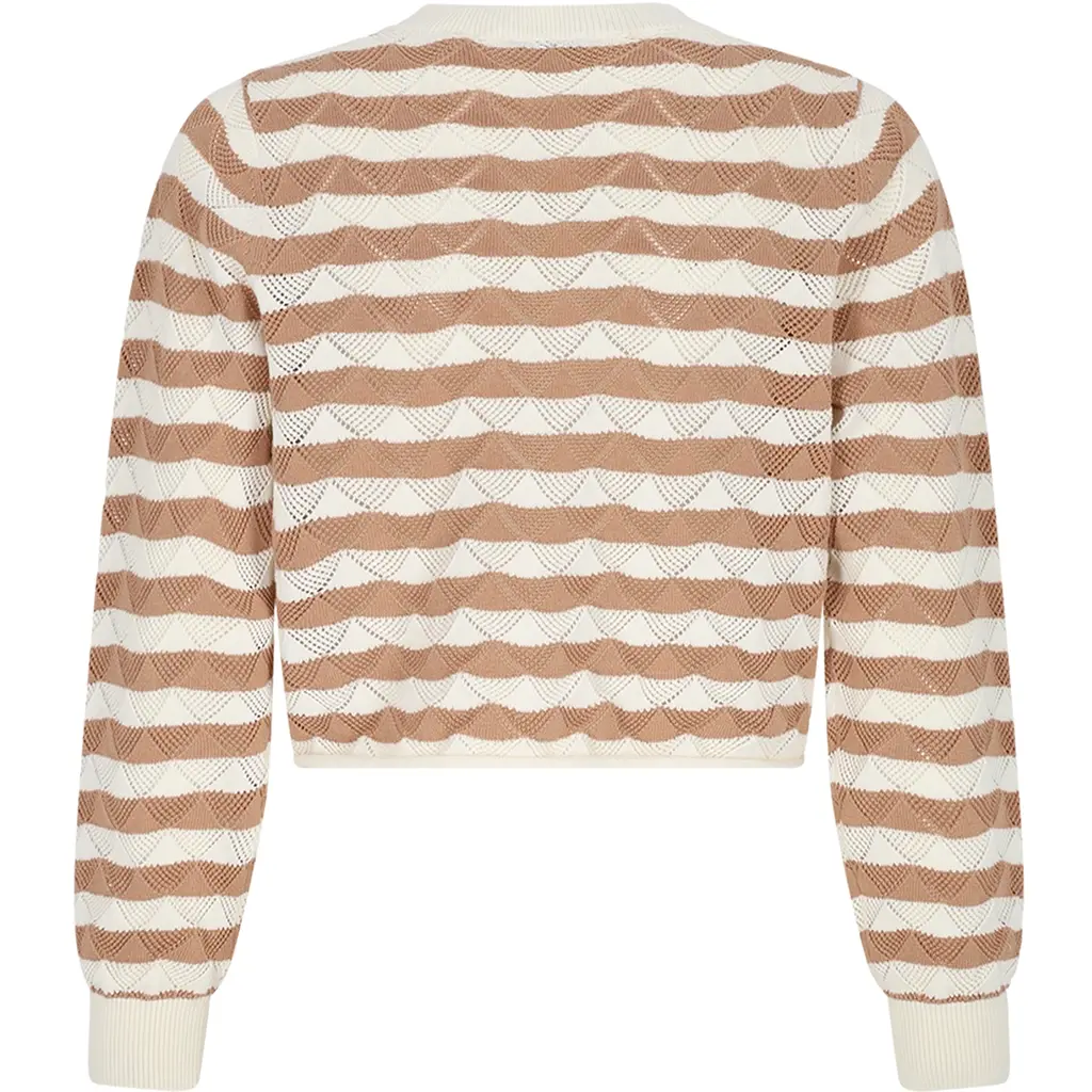 Gebreide longsleeve Kela (pearled ivory)